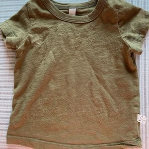 Childhoods Clothing Basic Tee in Moss color
